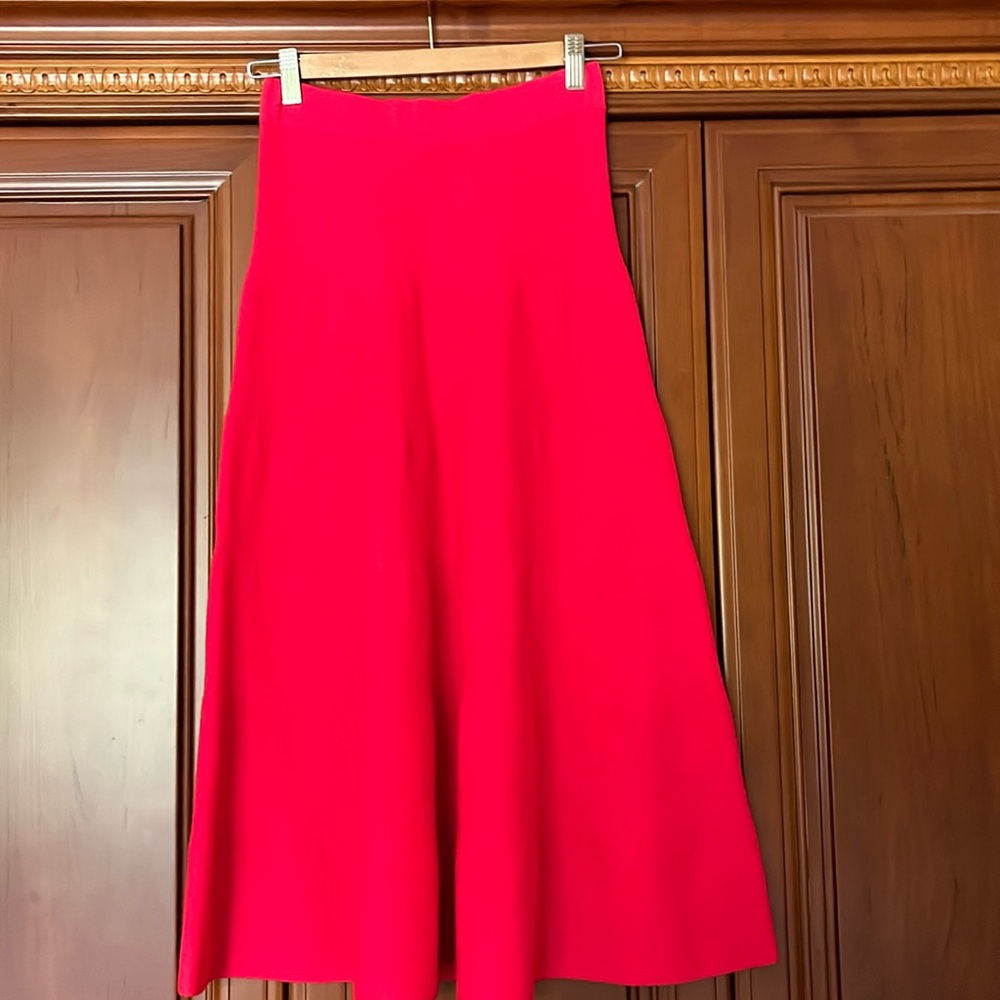 J.crew Wool Flared Midi Skirt
